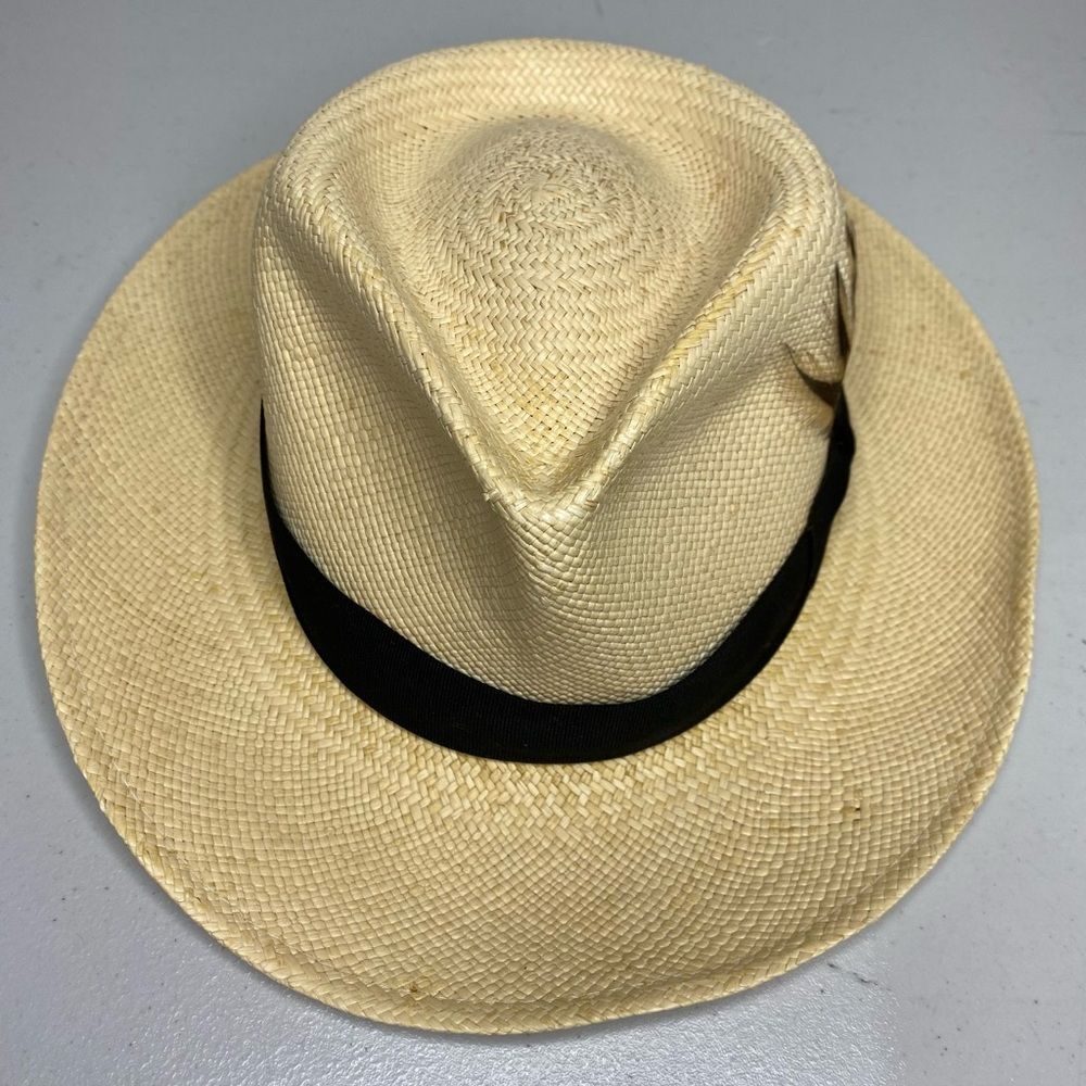 Capas Pioneer Authentic Panama hat Size Small Fedora Tropical Vacation Classic - Picture 5 of 13